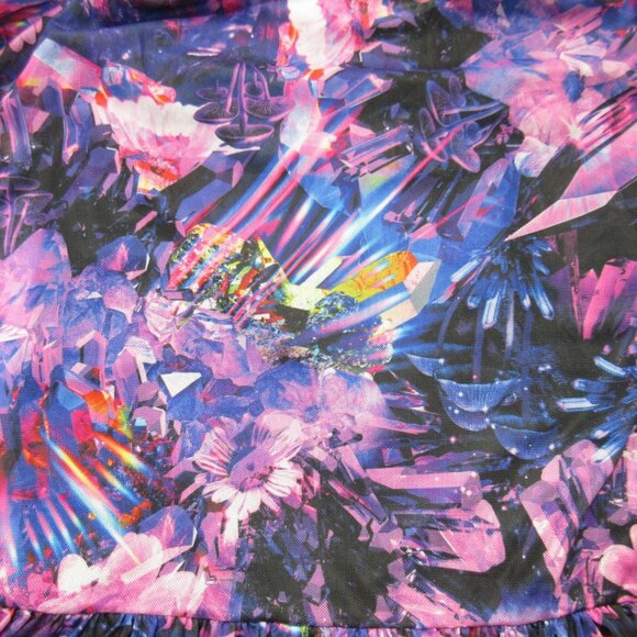 NWT BlackMilk Crystal Forest Short Sleeve Sheer Mesh Midaxi Dress S - Picture 6 of 9